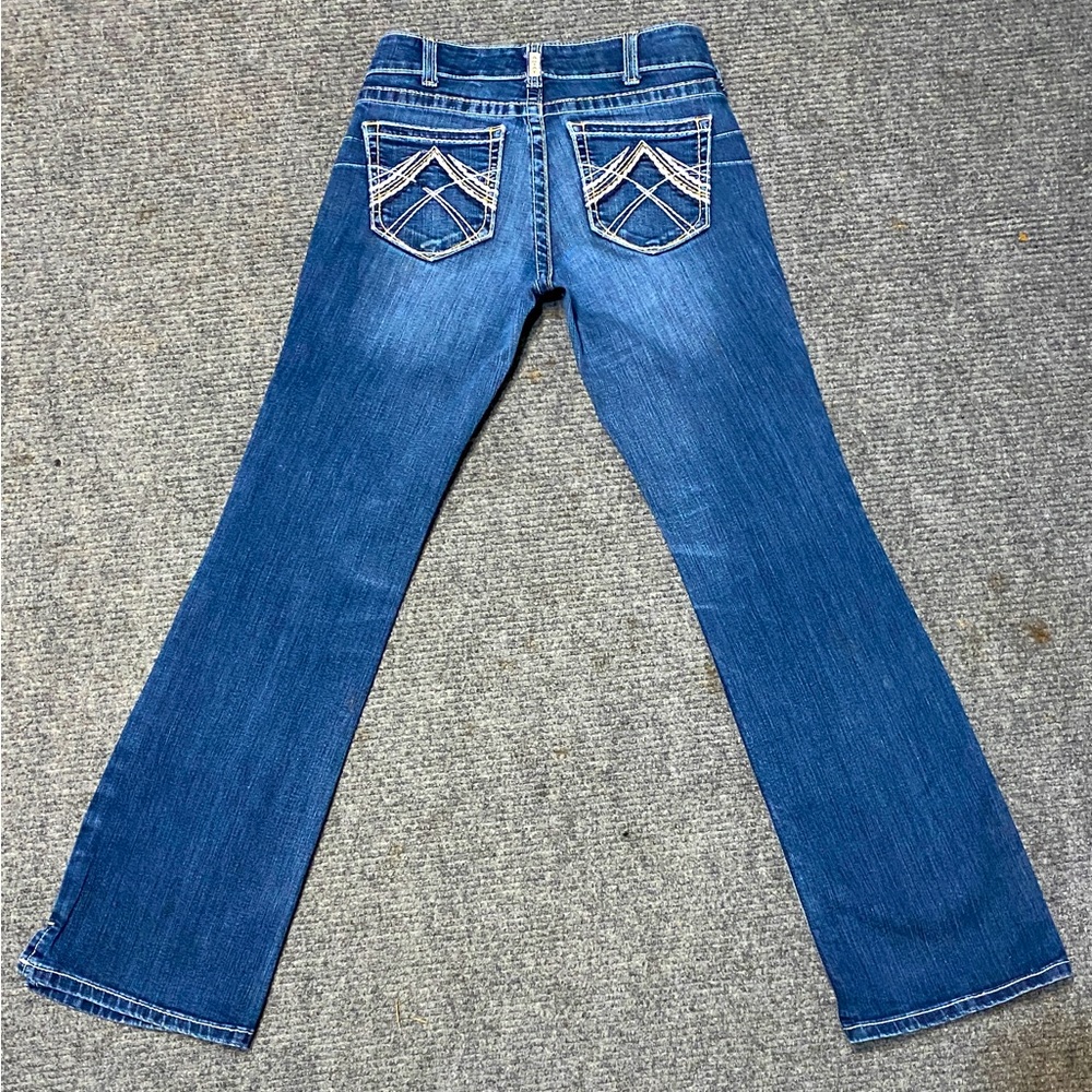 ARIAT WOMEN'S REAL DENIM BOOT CUT RIDING JEANS size 28 Regular